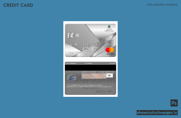 Beispielvorschau der Portugal Banco Carregosa Bank Mastercard Platinum